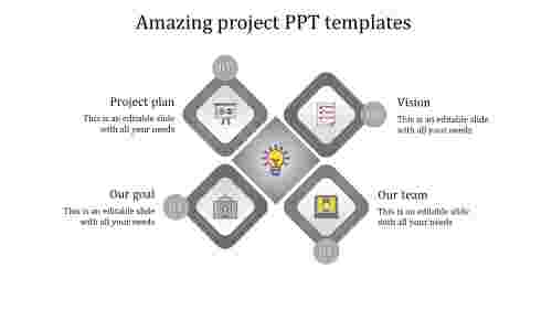 project ppt templates-Amazing project PPT templates -4-grey